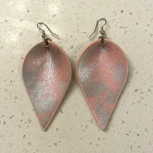 Pink and Silver earrings